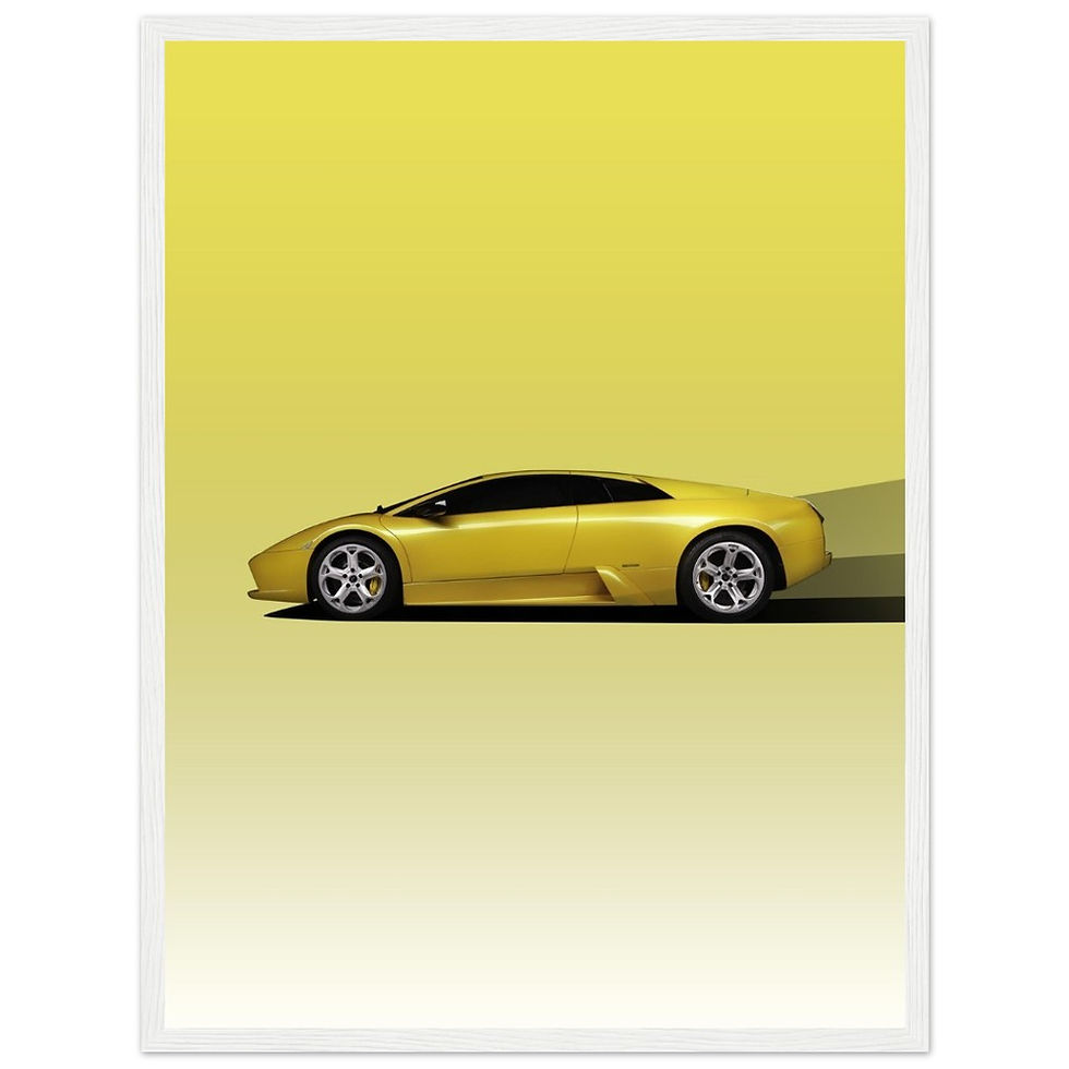 Thumbnail: Lamborghini Mucielago Side - Wooden Framed
