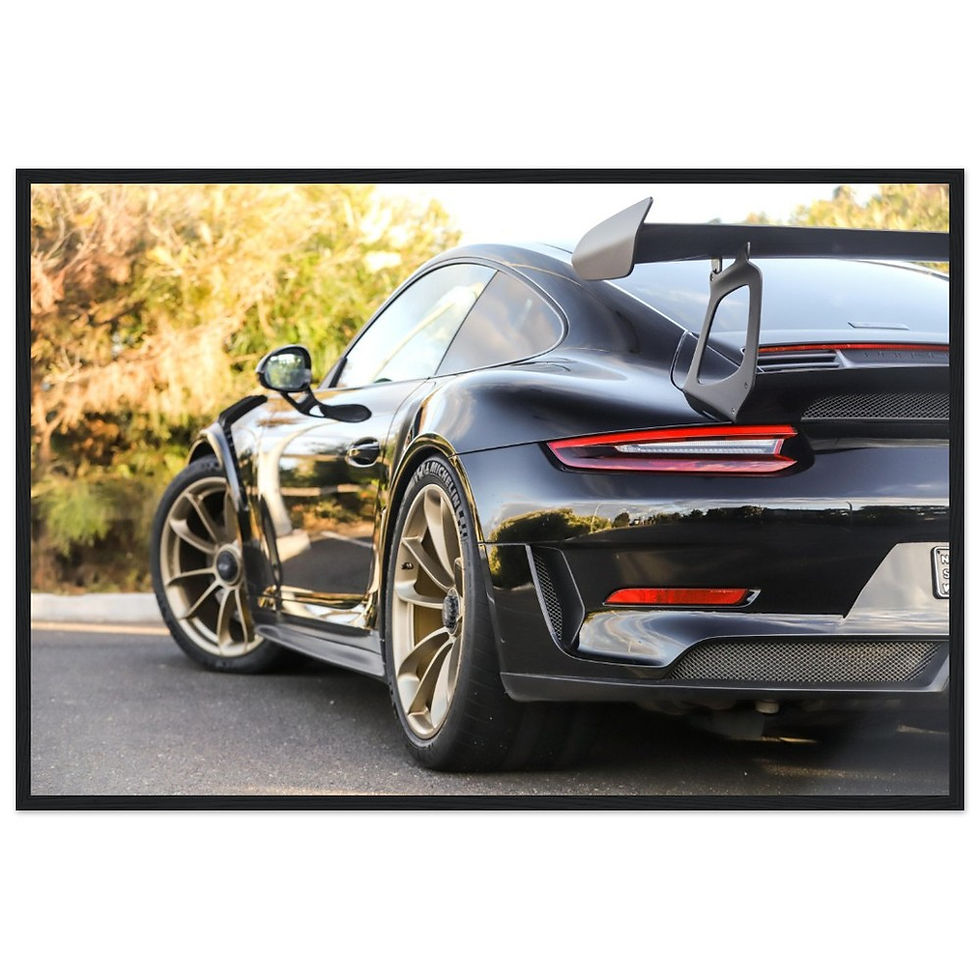 Thumbnail: Porsche GT3 RS Rear - Wooden Framed Poster