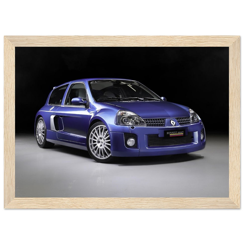 Thumbnail: Renault Clio V6 - Wooden Framed Poster