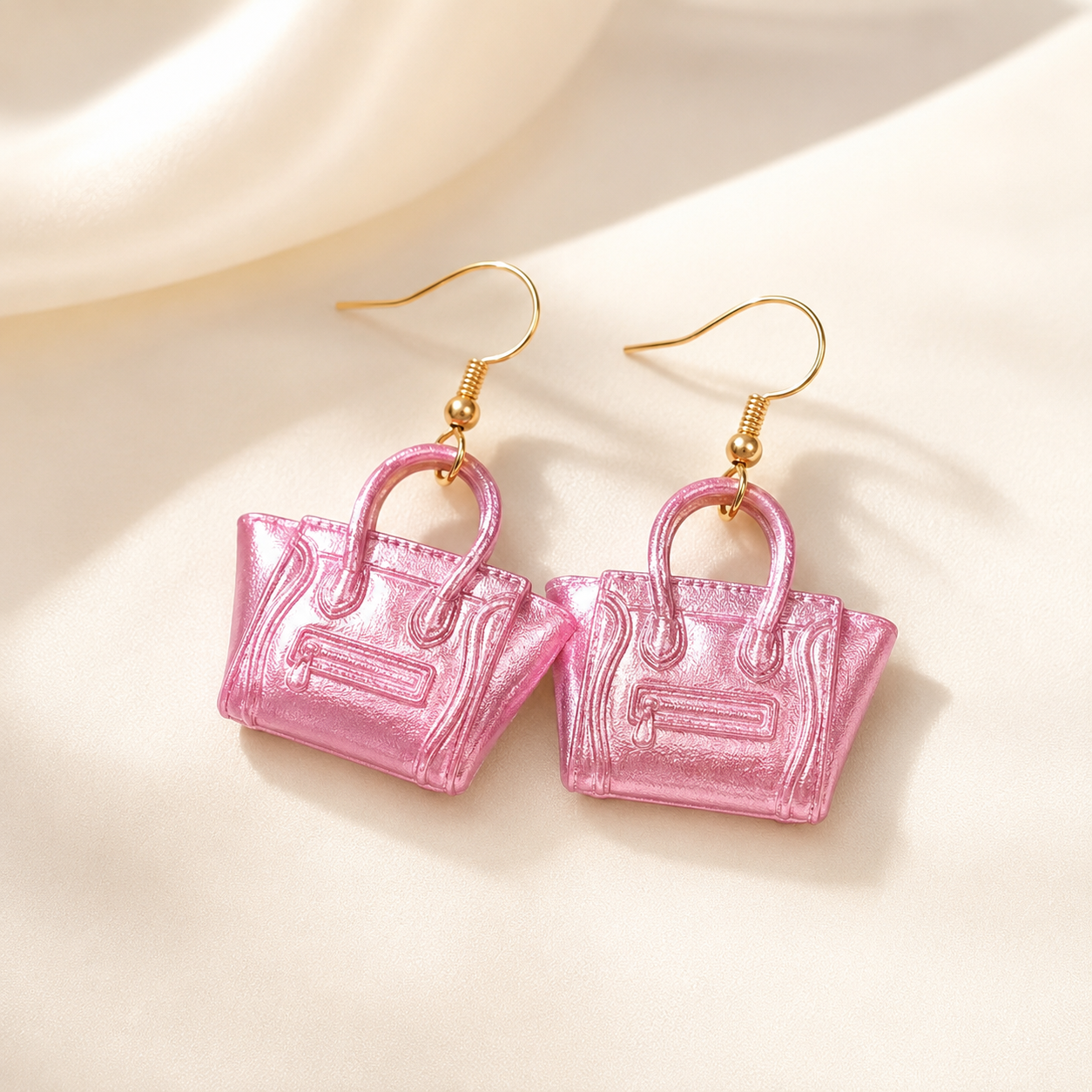 close up photo of Mini Purse Statement Earrings