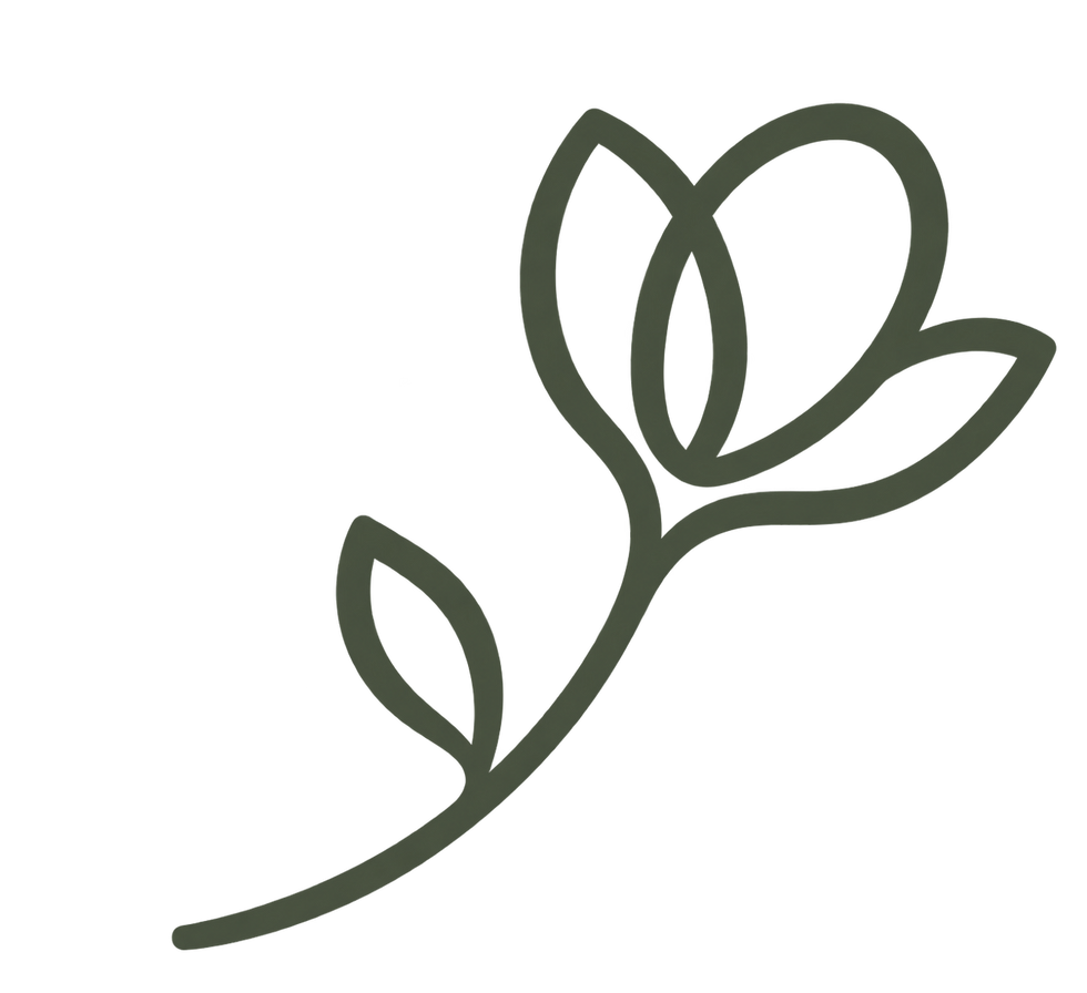 photo of flower from Scroll and Bloom logo