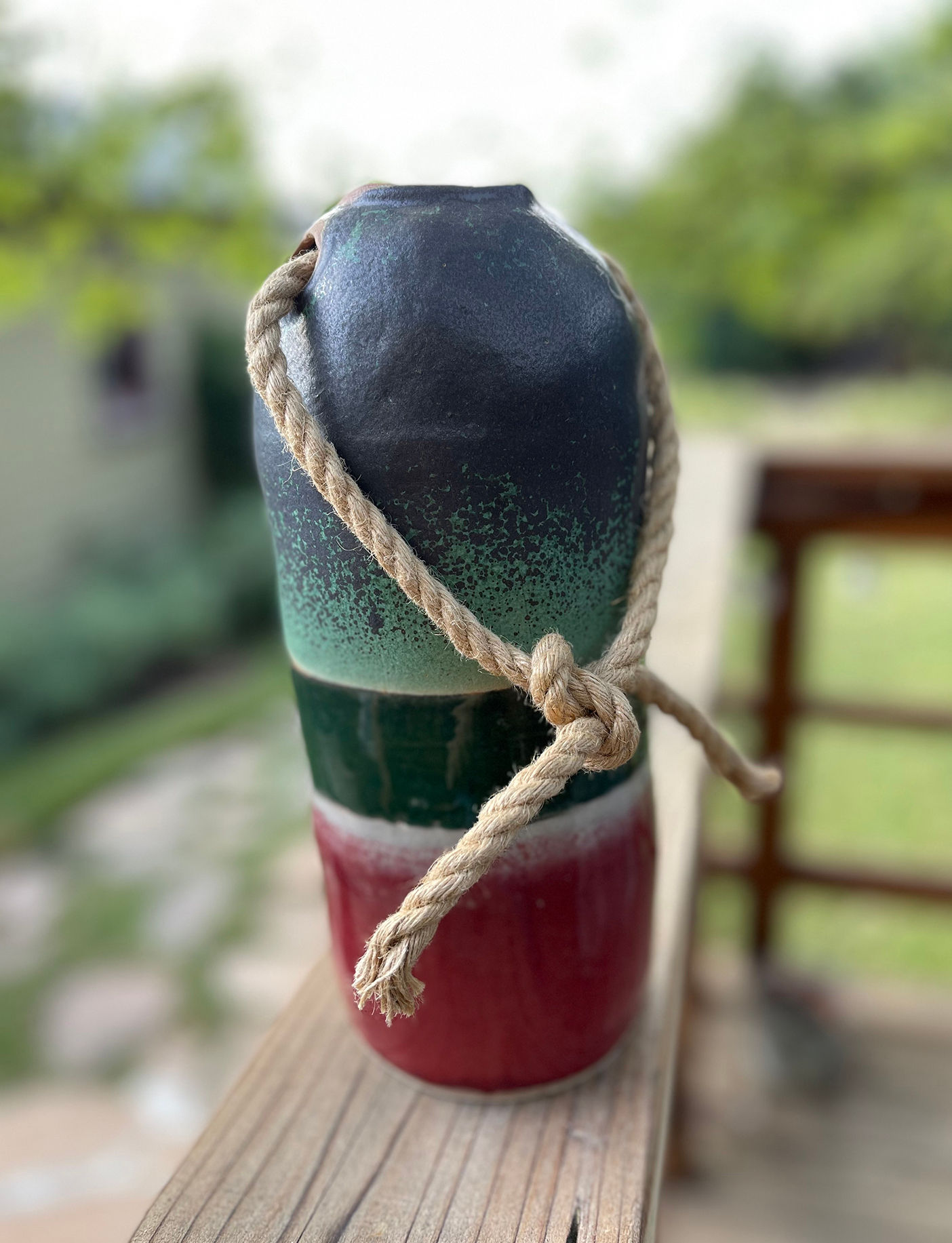 Forest Green/Red Round Sea Buoy