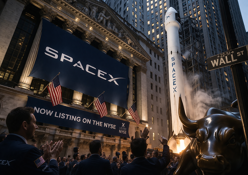 SpaceX de beurs op