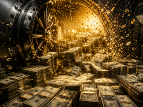 Kluis met dollars