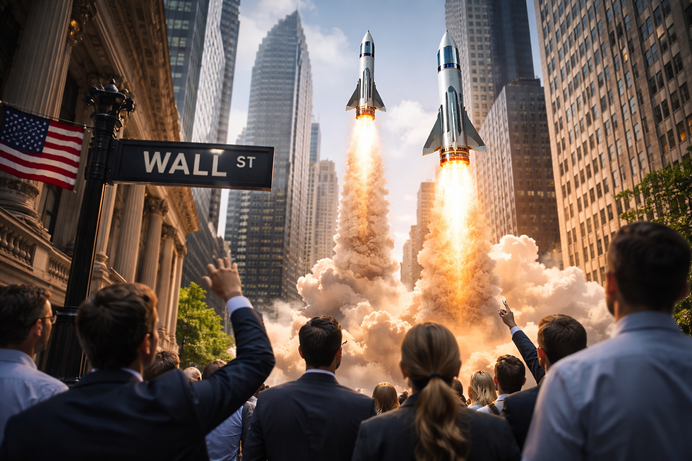 Wall Sreet zie 2 aandelen explosief groeien