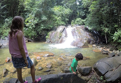 Khao Lampi waterfall in Hat Thai Mueang national park, Thailand