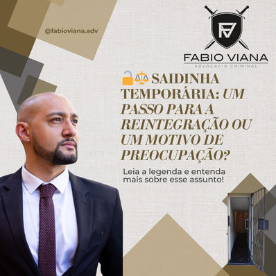 🔓⚖️ Saidinha Temporária: Um Passo Para a Reintegração ou Um Motivo de Preocupação?