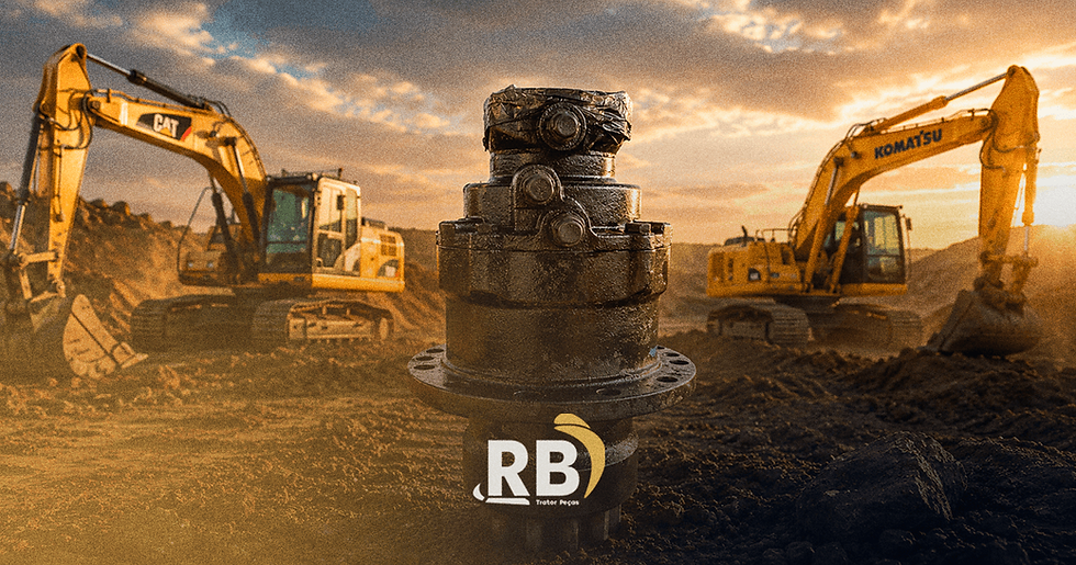 Redutor de giro para escavadeira Caterpillar Komatsu Case JCB New Holland