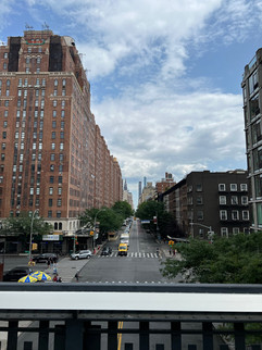 Vue depuis la High Line - grande avenue de Manhattan