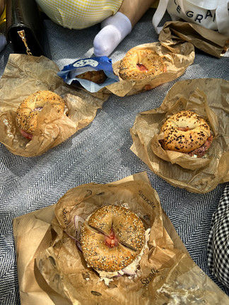 Bagel pour le pique-nique à central park