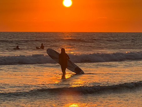 surf pacific beach san diego sunset