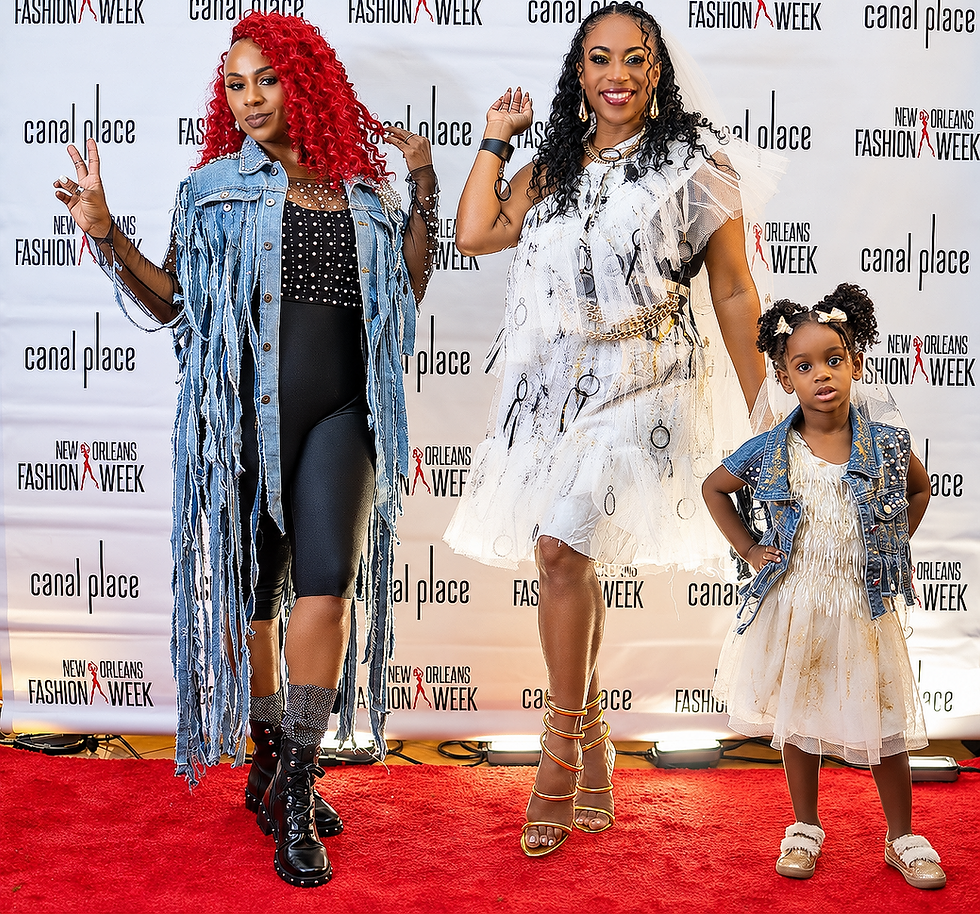 CASMÈ, Darlene Poole, and Cianna at New Orleans Fashion Week Night 2