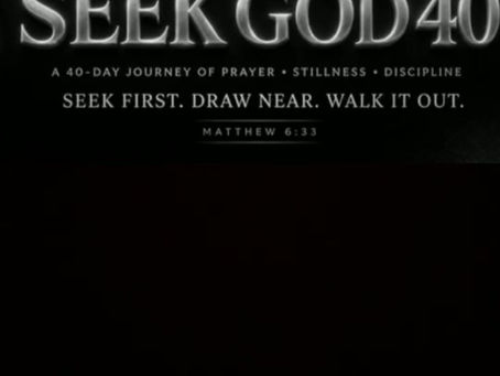 SEEK GOD Welcome Message!