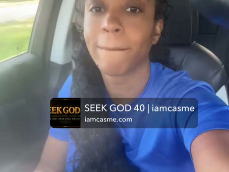 SEEK GOD 40 has started!!