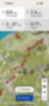 Digital hiking map showing the GR221 route between Esporles and Valldemossa, Mallorca – a key stage of the Dry Stone Route.