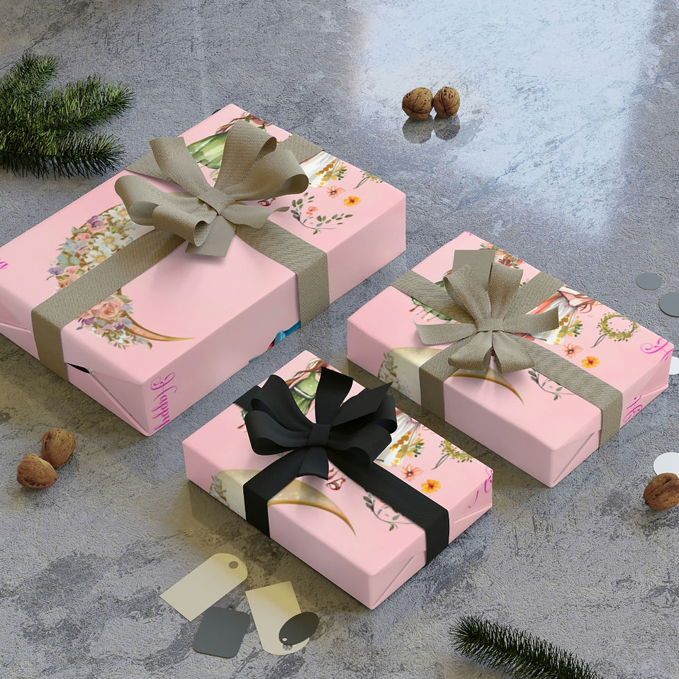 Thumbnail: Fancy Happy Birthday to Chelsea Gift Wrapping Paper Rolls, 1pc CAN BE CUSTOMIZED