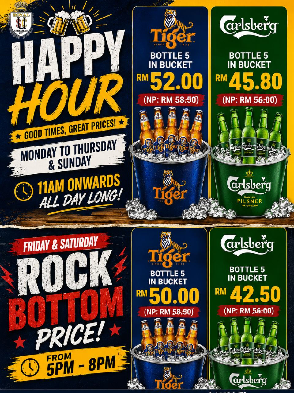 HAPPY HOUR * GOOD TIMES, GREAT PRICE! *