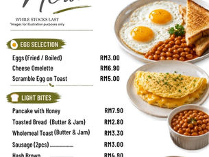 ALL DAY MENU - BREAKFAST