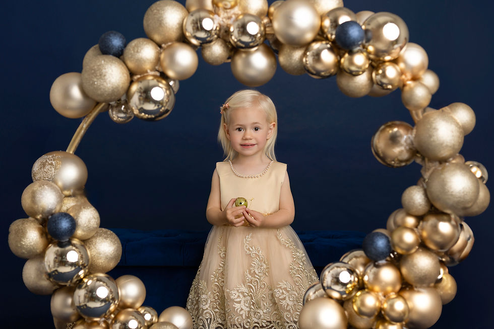 Christmas session in gold