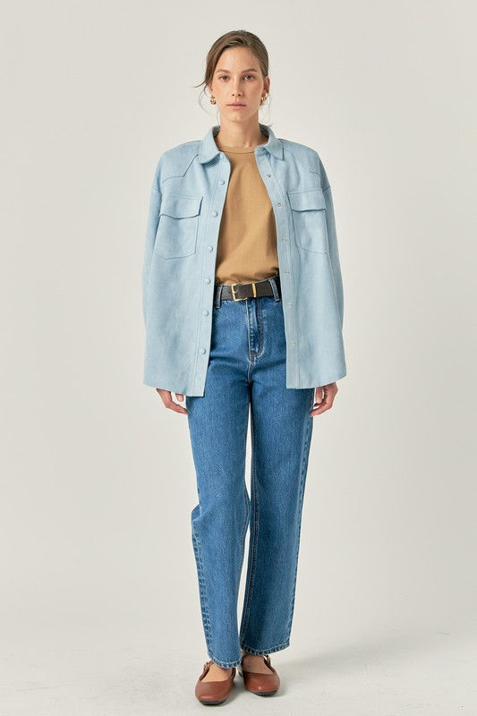 Thumbnail: KINSLEY SUEDE OVERSIZED JACKET