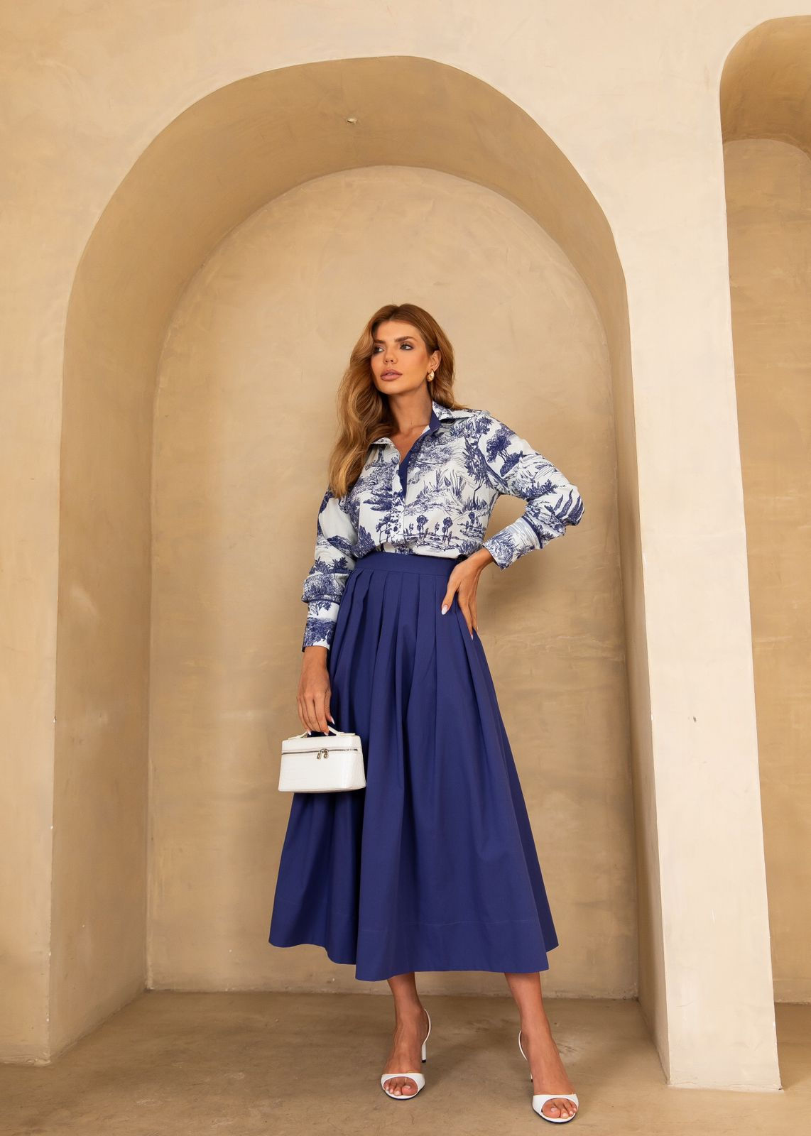 MIDI TRICOLINE SKIRT