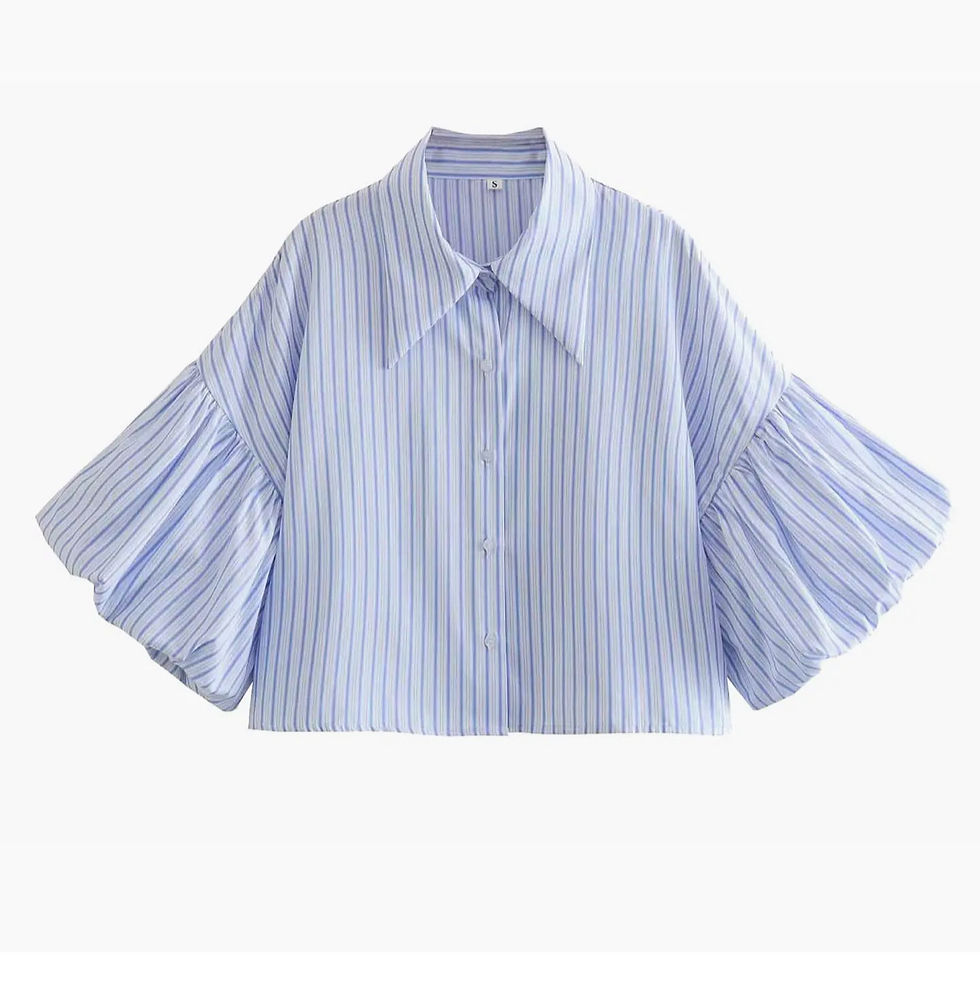 Thumbnail: LANTERN SLEEVE STRIPED