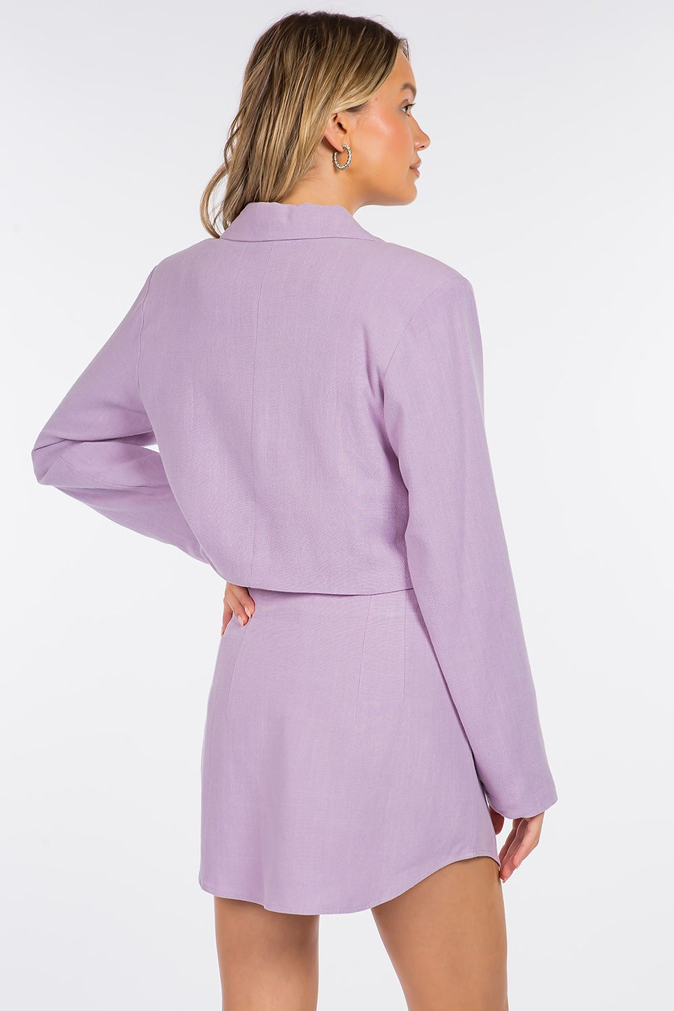 Thumbnail: LINEN LONG SLEEVE BLAZER