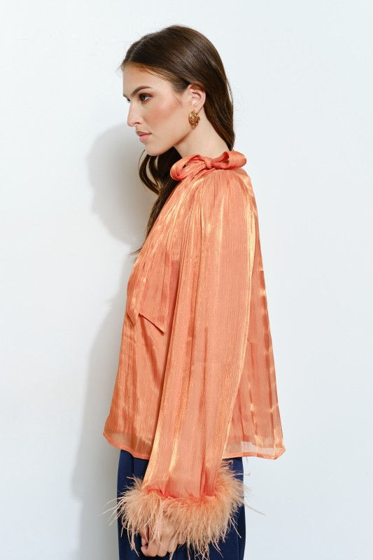 Miniatura: KELLY FEATHER HEM BLOUSE