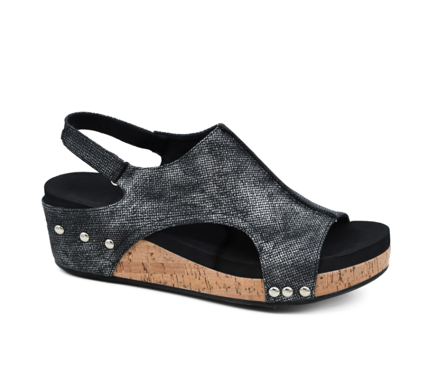 Corky’s Volta Lower Heel Wedge Black Texture