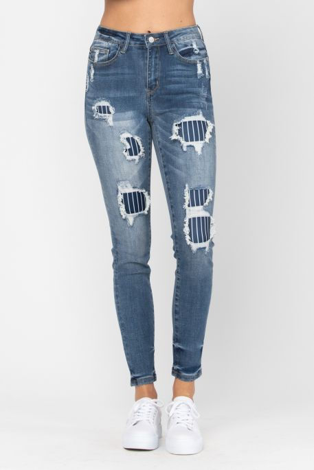 Judy Blue Stripe Patch 88181