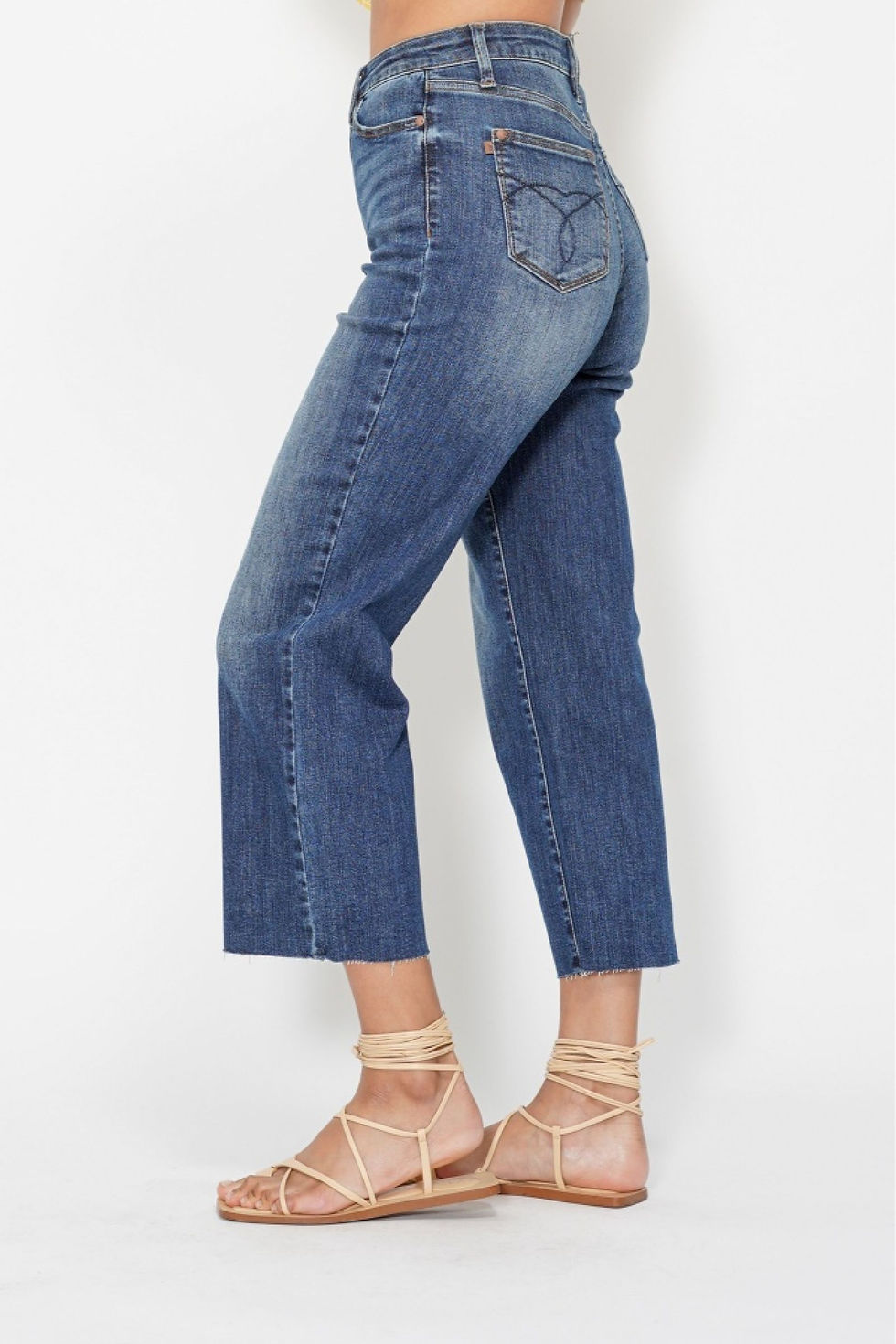 Thumbnail: Judy Blue Wide Leg Cropped #88873