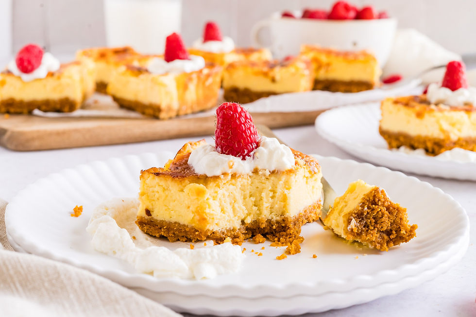 Thumbnail: Creme brulee cheesecake bar