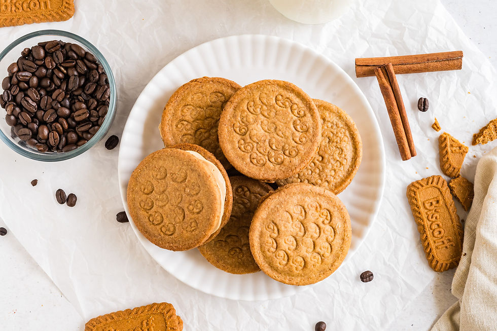 Thumbnail: Cookie butter Latte sandwich cookies 