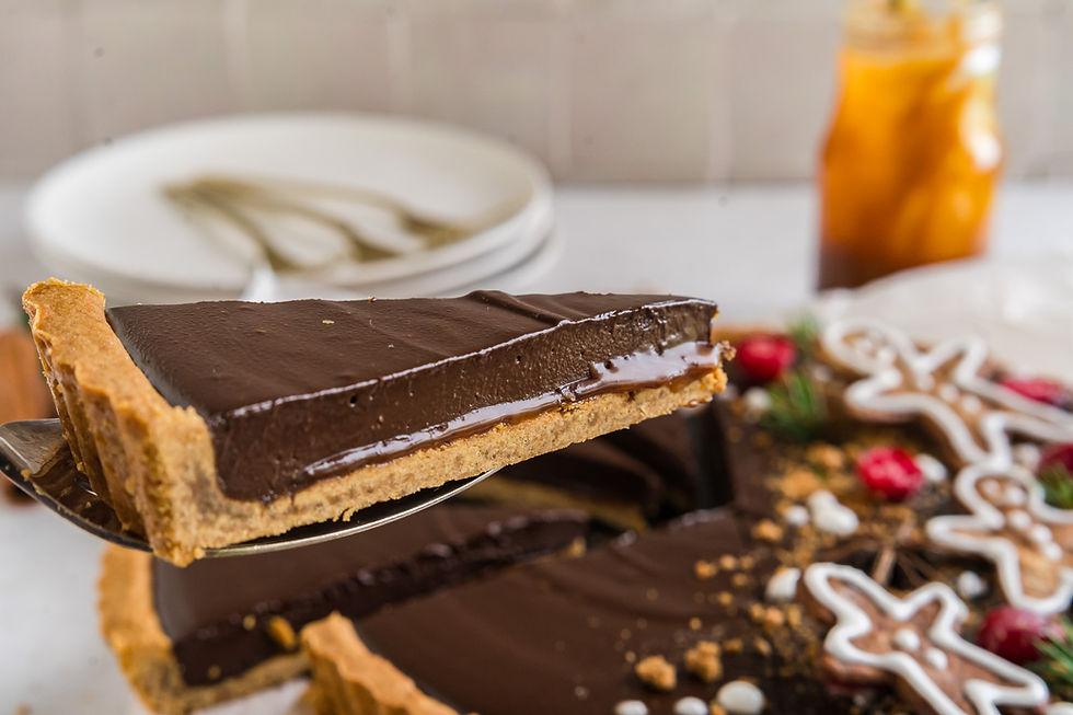 Thumbnail: Gingerbread Chocolate Tart 