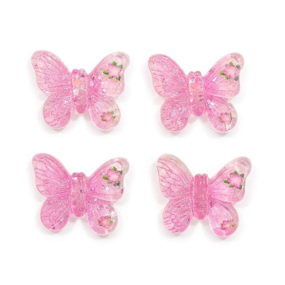 Miniatura: CHARMS DE MARIPOSA CON GLITTER