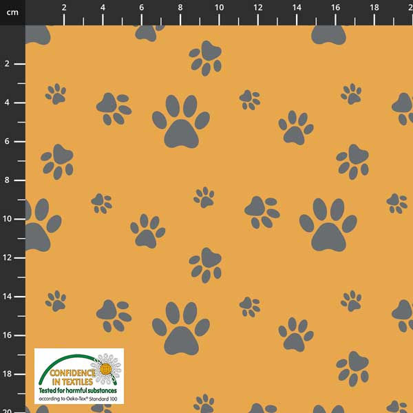 1941 - Pawprints Cotton Jersey