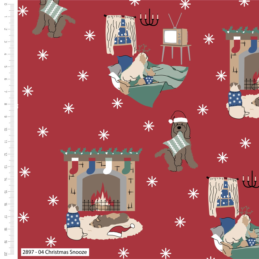 2231 - Freddie & Friends Christmas Snooze 100% Cotton