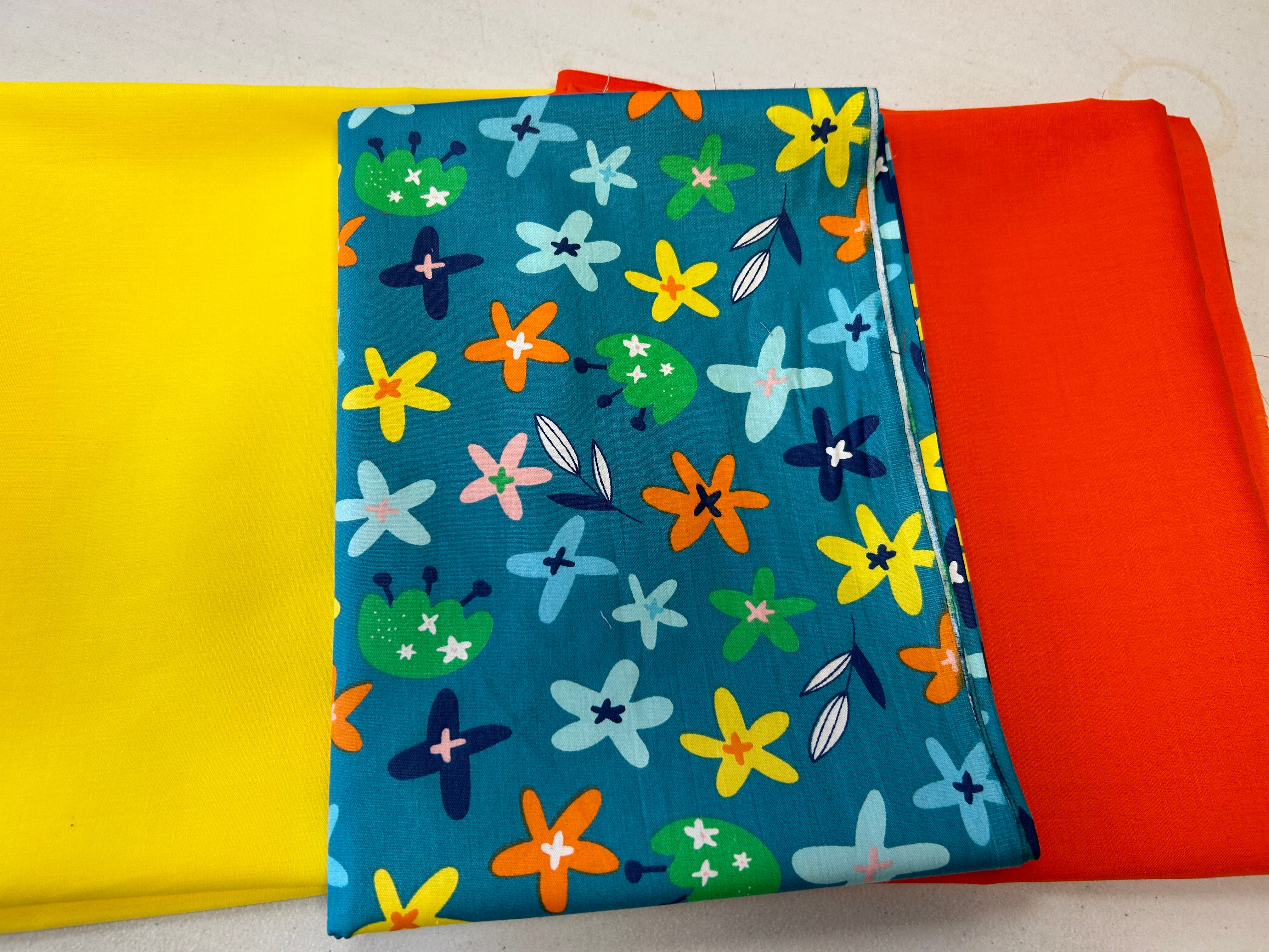 2226R - Summer Bloom  Cotton Teal Fabric Pack