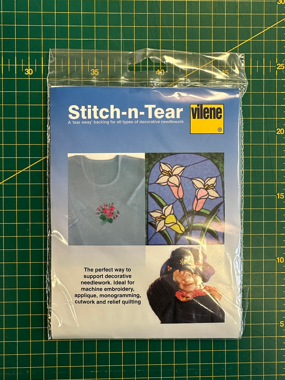 2127 Vlieselene White Stitch-n-Tear
