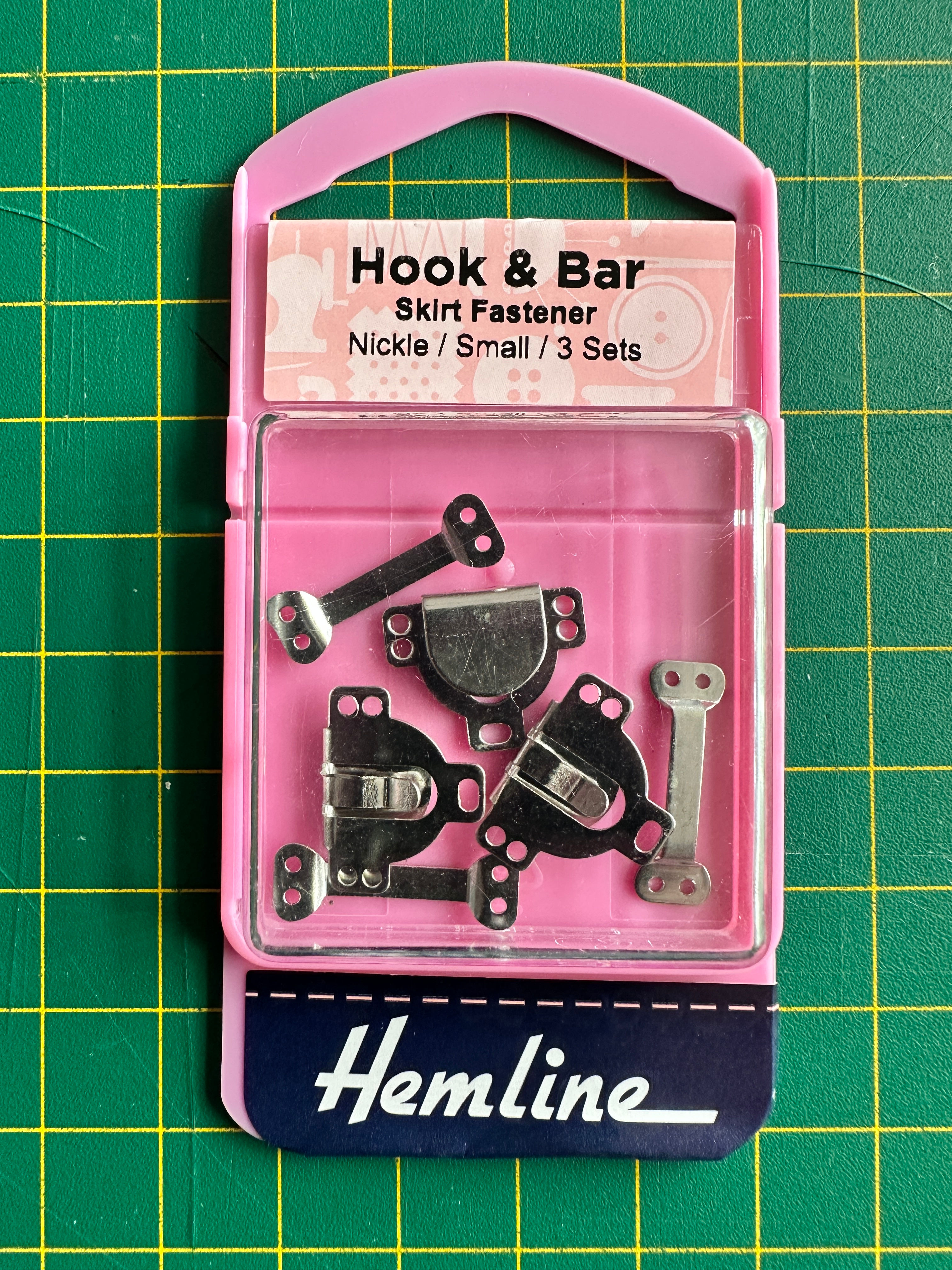 2629 - Hook and Bar: Small: Nickel: Pack of 3