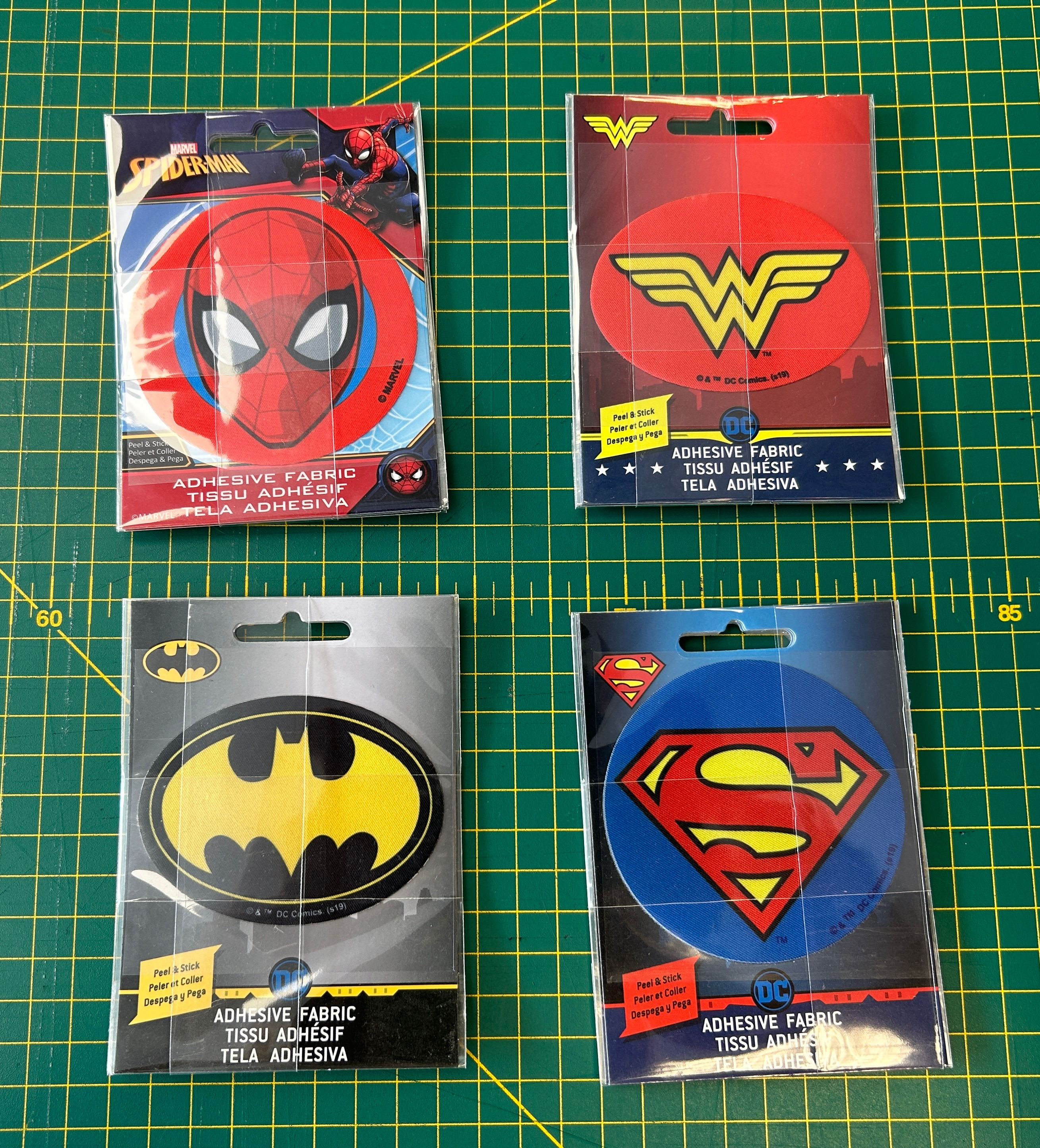 2244 - Super Hero Adhesive Fabric Patches