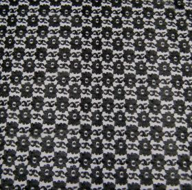 Thumbnail: 1792 Lace Black & White 112cm wide