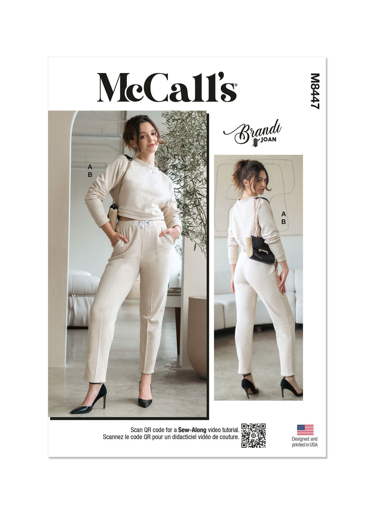 8447 Knit Top & Trousers Pattern