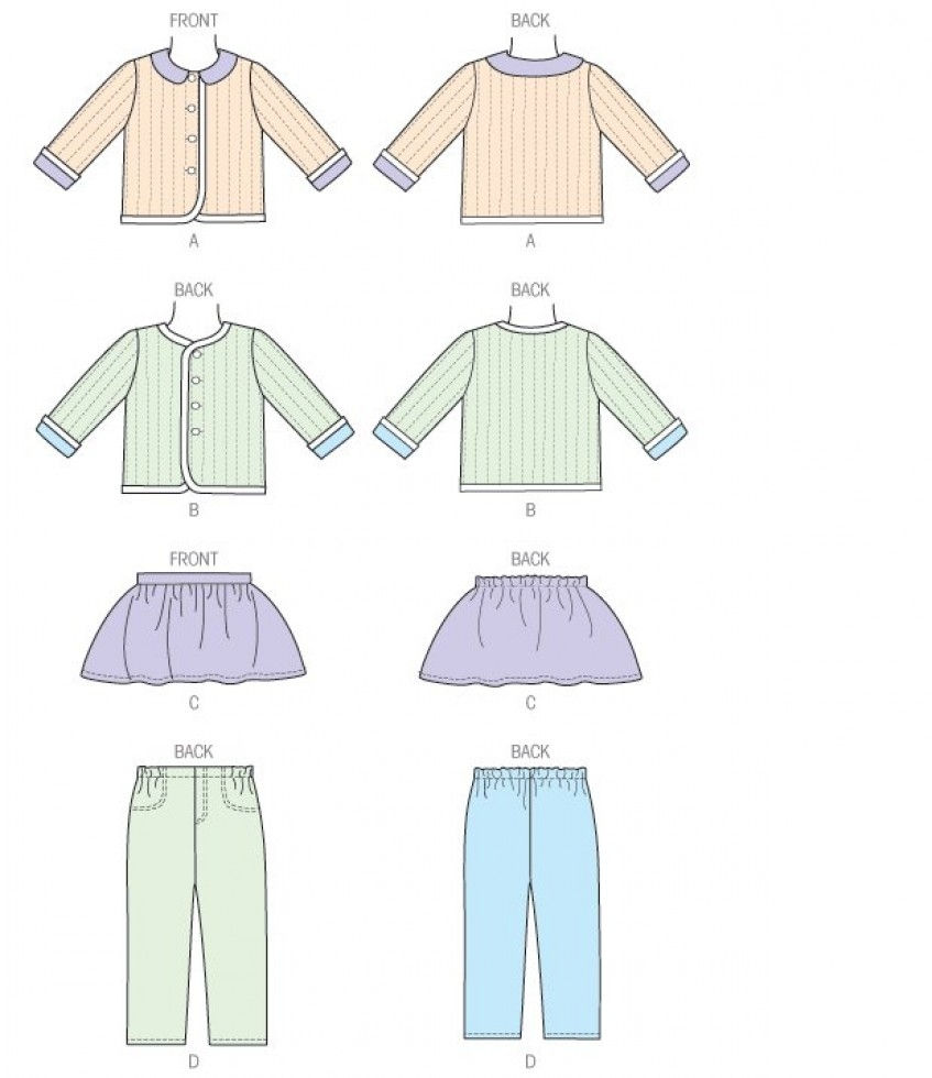 Thumbnail: 4080 Baby Clothes Pattern 0-24 months
