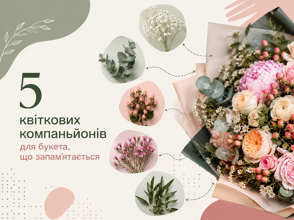 5 квіткових компаньйонів для букета, що запам’ятається