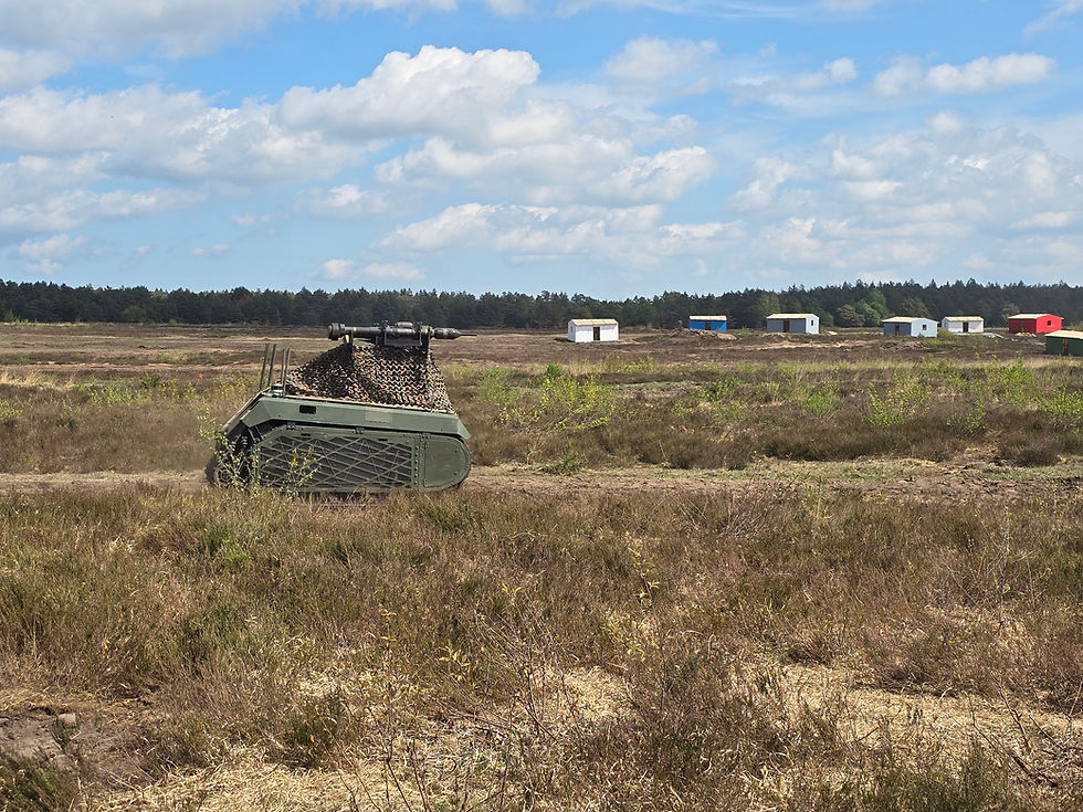 Zippermast mit Panzerabwehrwaffen auf UGV