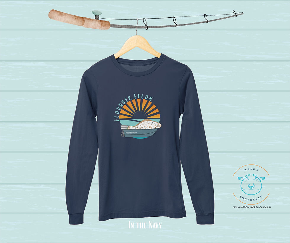 Thumbnail: Flounder Felon Long Sleeve Tee
