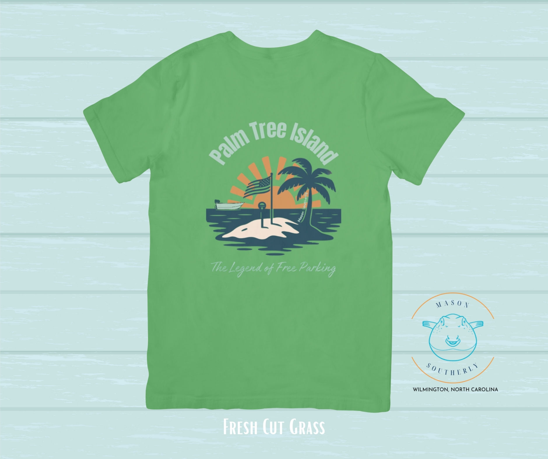 Palm Tree Island Cotton Tee