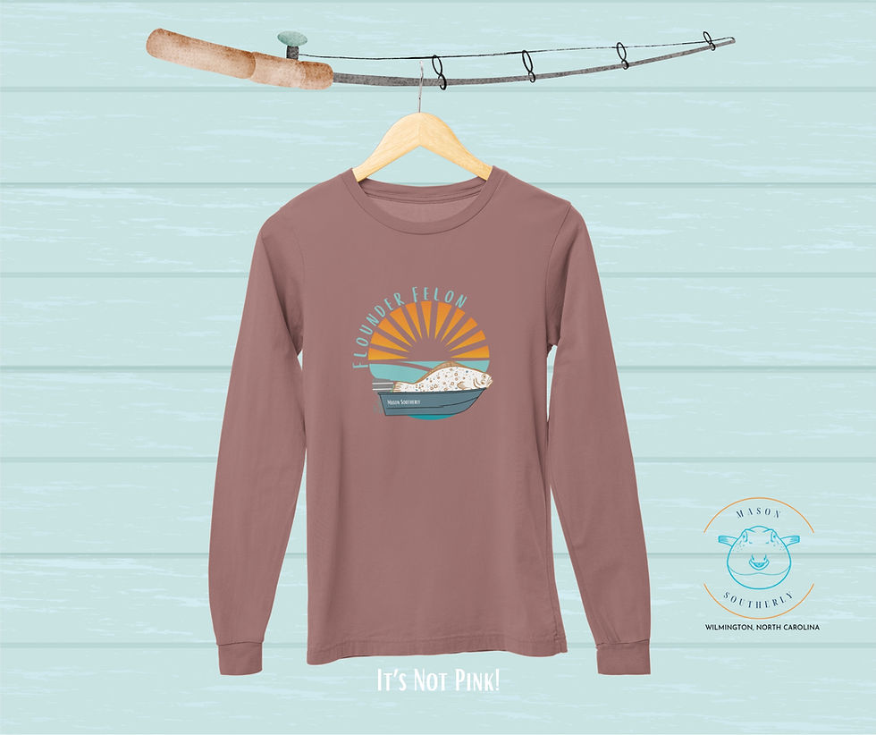 Thumbnail: Flounder Felon Long Sleeve Tee