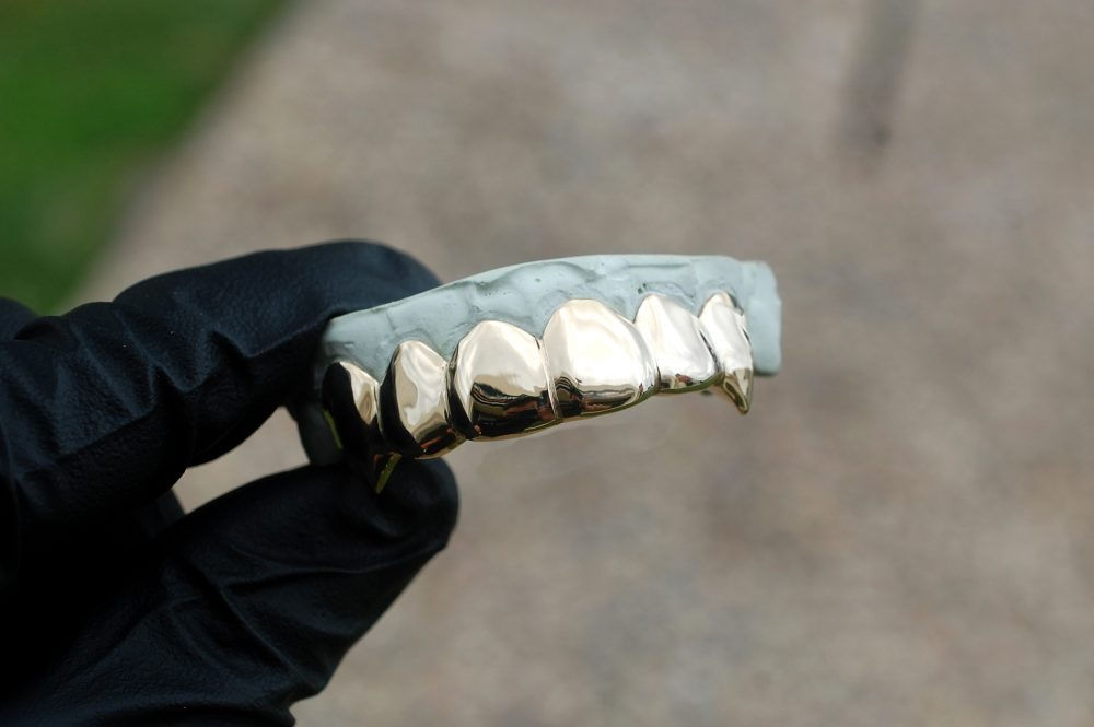 6 teeth 9K gold grill